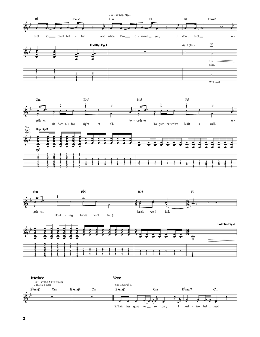 Together Together Acoustic Guitar scores gallery preview page 2