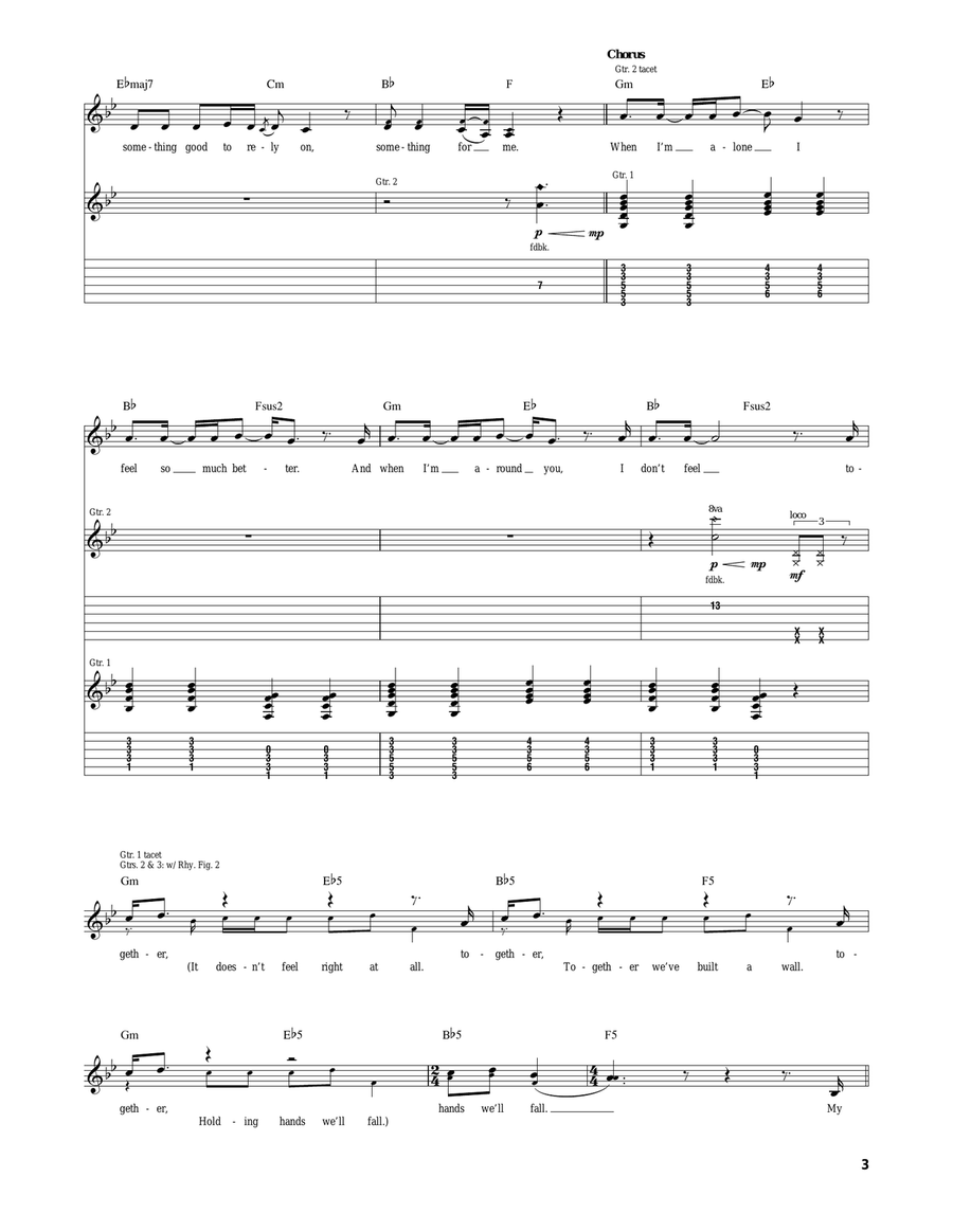 Together Together Acoustic Guitar scores gallery preview page 3