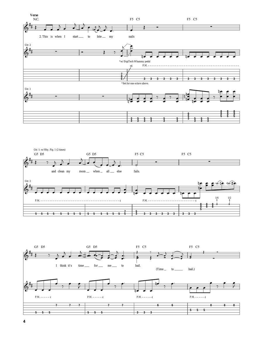 He Wasn't He Wasn't Acoustic Guitar scores gallery preview page 4