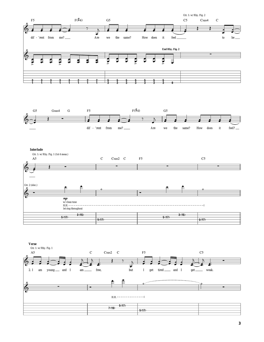 How Does It Feel How Does It Feel Acoustic Guitar scores gallery preview page 3