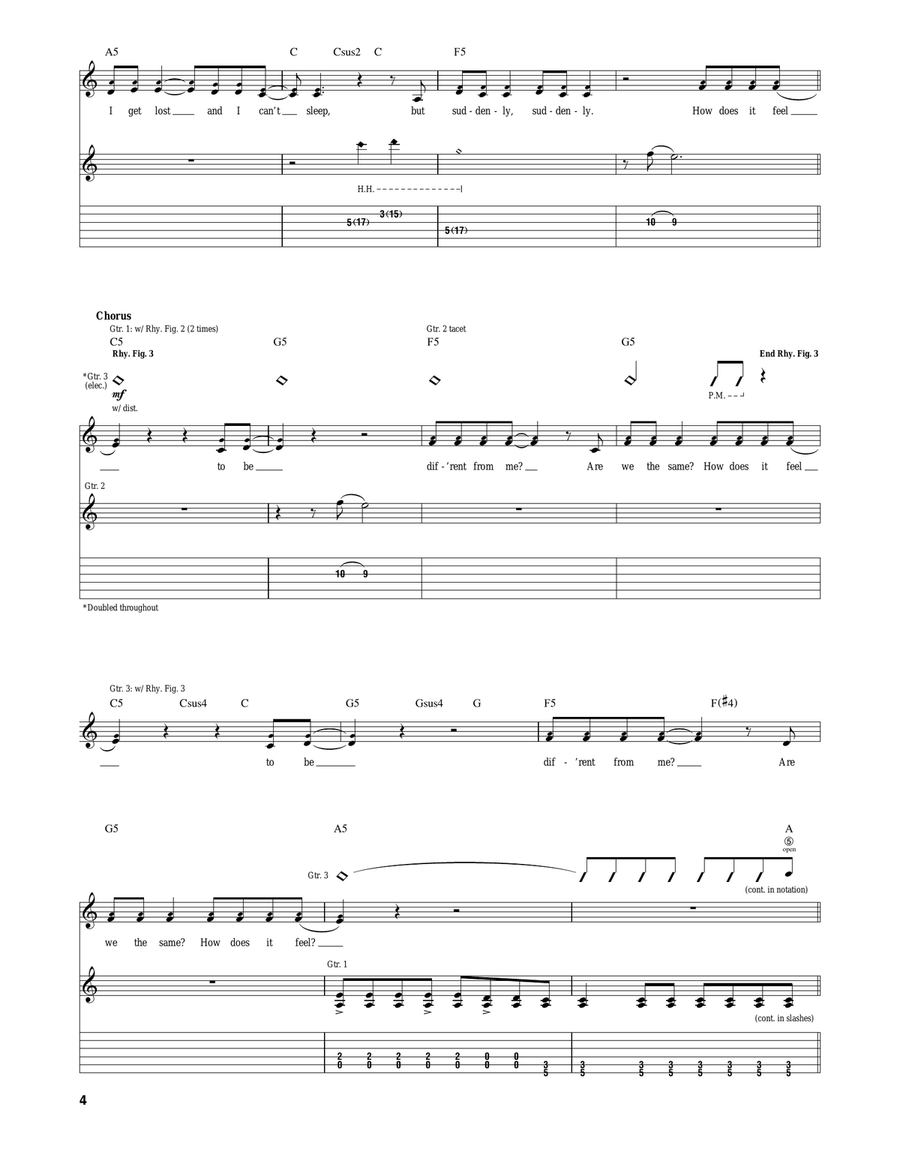 How Does It Feel How Does It Feel Acoustic Guitar scores gallery preview page 4