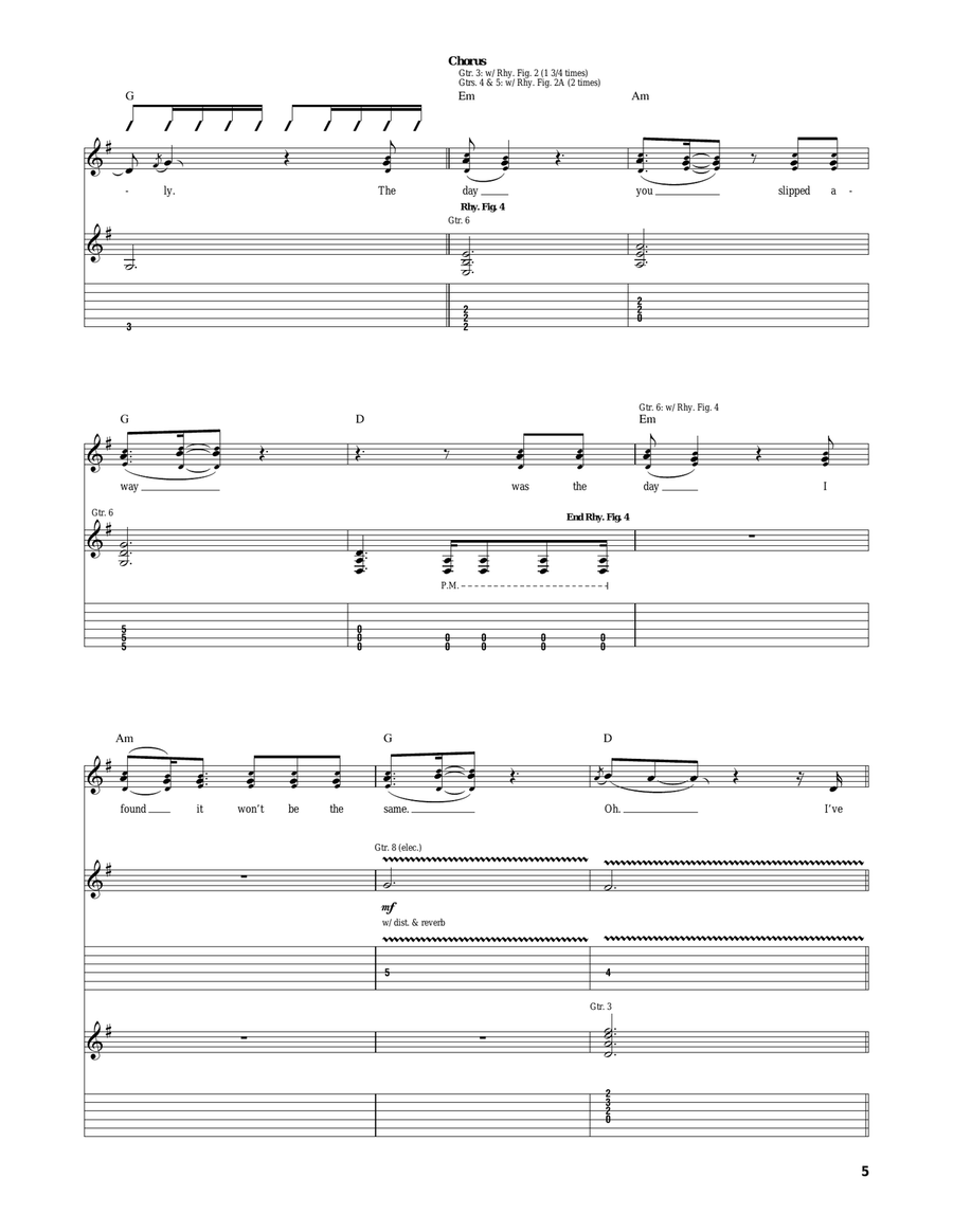 Slipped Away Slipped Away Acoustic Guitar scores gallery preview page 5