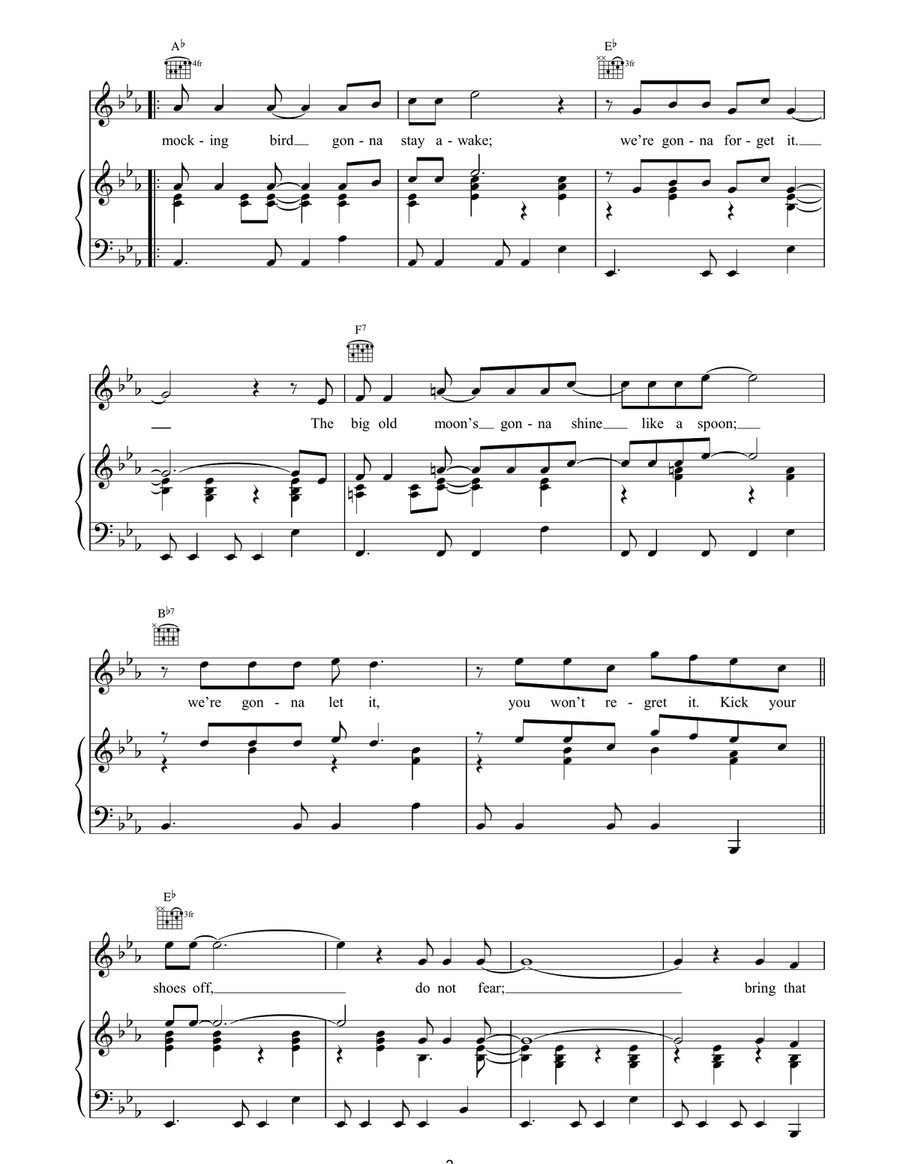 I'll Be Your Baby Tonight Acoustic Guitar scores gallery preview page 3
