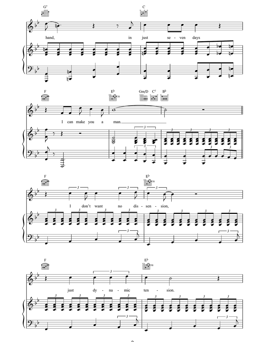 I Can Make You A Man (Reprise) Guitar scores gallery preview page 2