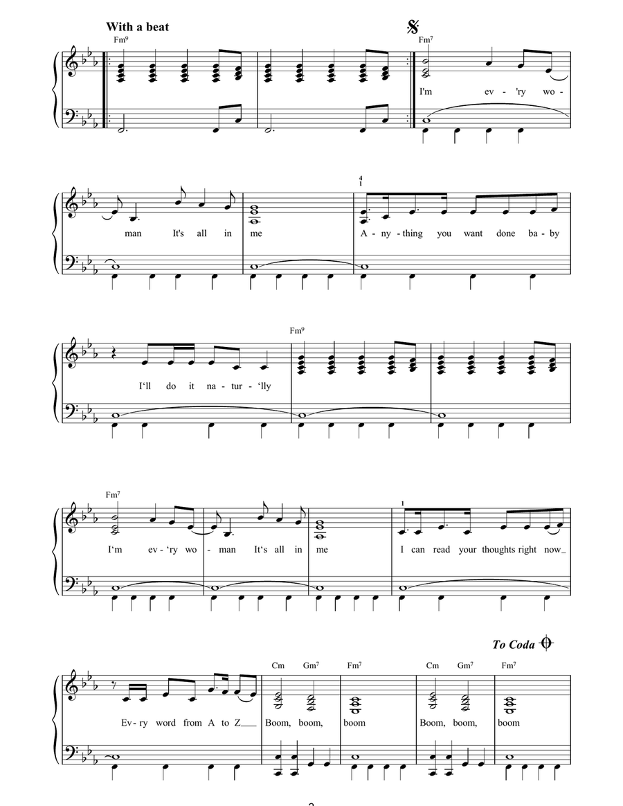 I'm Every Woman I'm Every Woman Voice scores gallery preview page 2