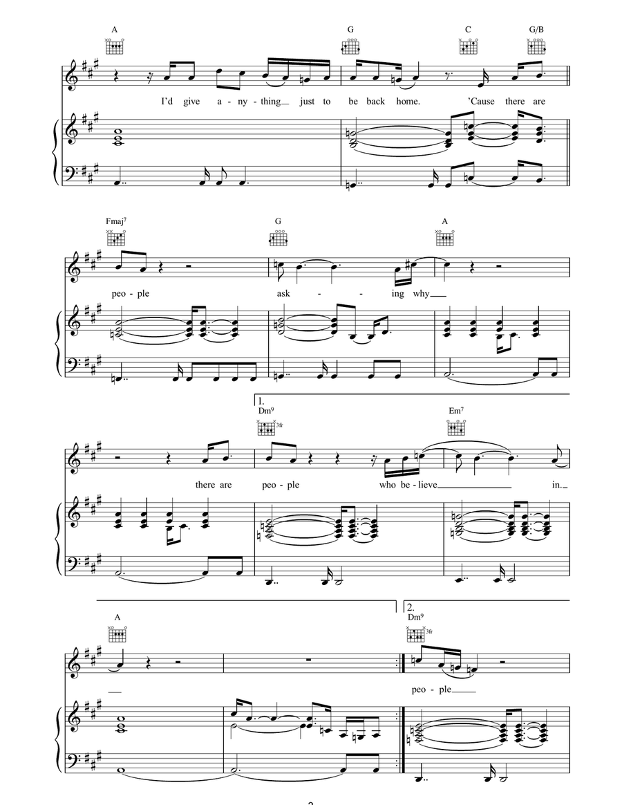 People Keep Asking Why People Keep Asking Why Piano, Vocal, Guitar scores gallery preview page 3