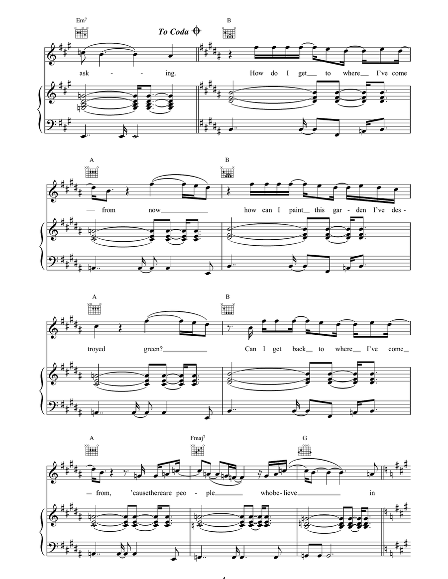 People Keep Asking Why People Keep Asking Why Piano, Vocal, Guitar scores gallery preview page 4