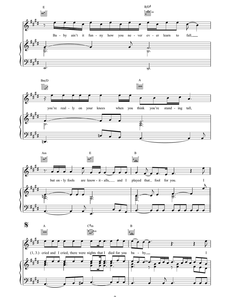 This Ain't A Love Song This Ain't A Love Song Piano, Vocal, Guitar scores gallery preview page 2