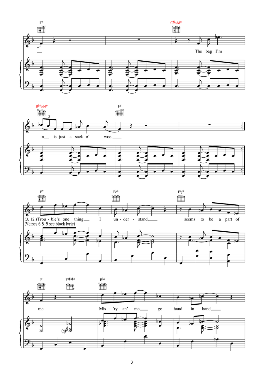 Sack O'Woe Sack O'Woe Acoustic Guitar scores gallery preview page 2