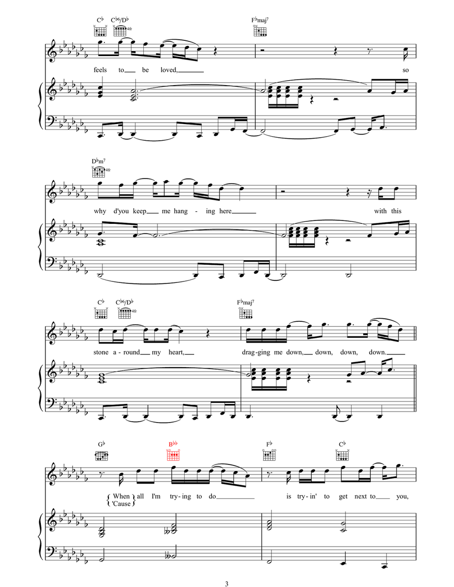 Oughta Know By Now Piano, Vocal, Guitar scores gallery preview page 3