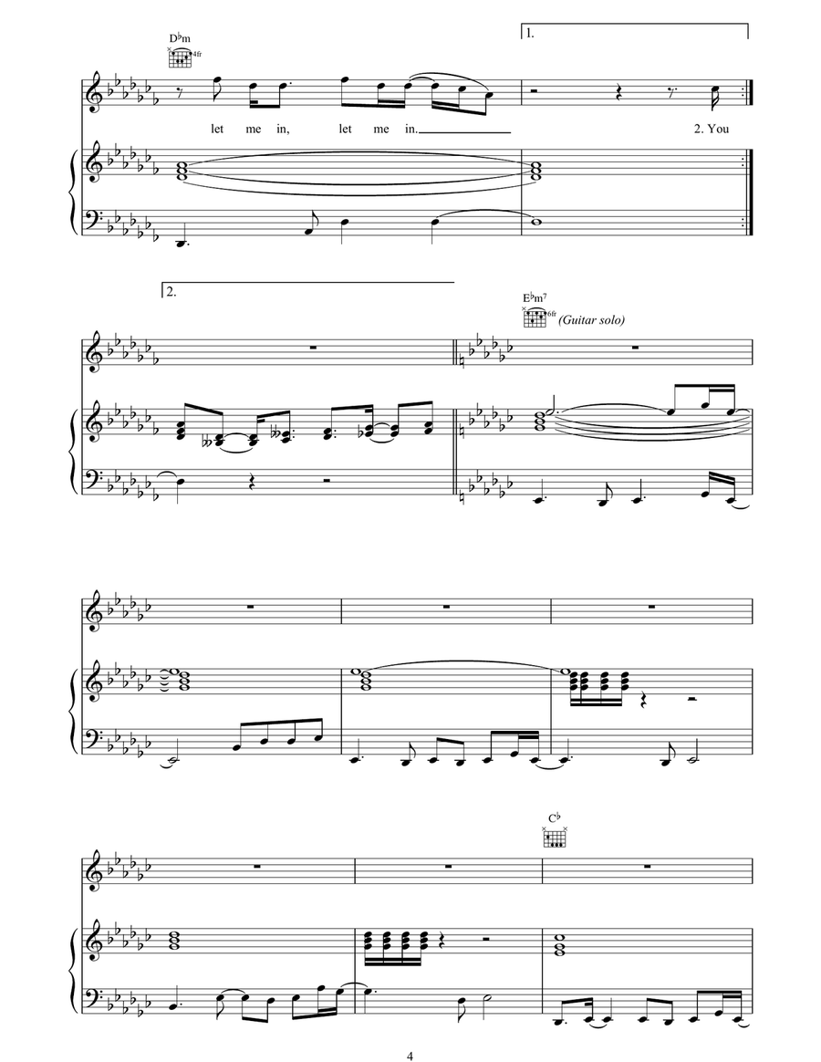 Oughta Know By Now Piano, Vocal, Guitar scores gallery preview page 4