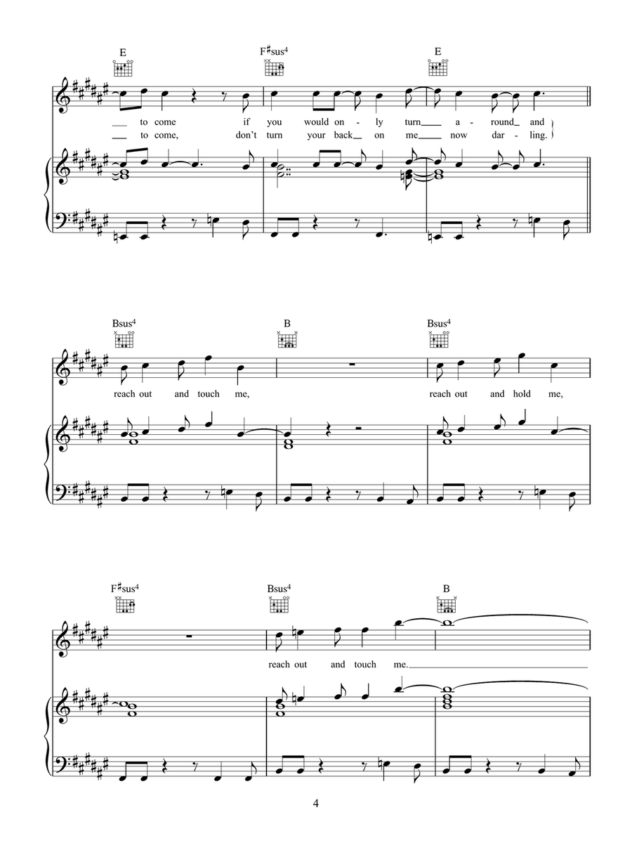Reach Out Reach Out Acoustic Guitar scores gallery preview page 4