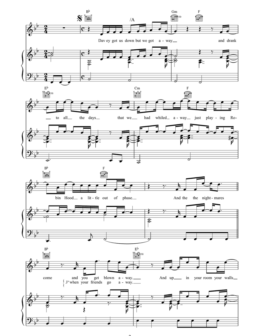 Better Day Better Day Piano, Vocal, Guitar scores gallery preview page 2