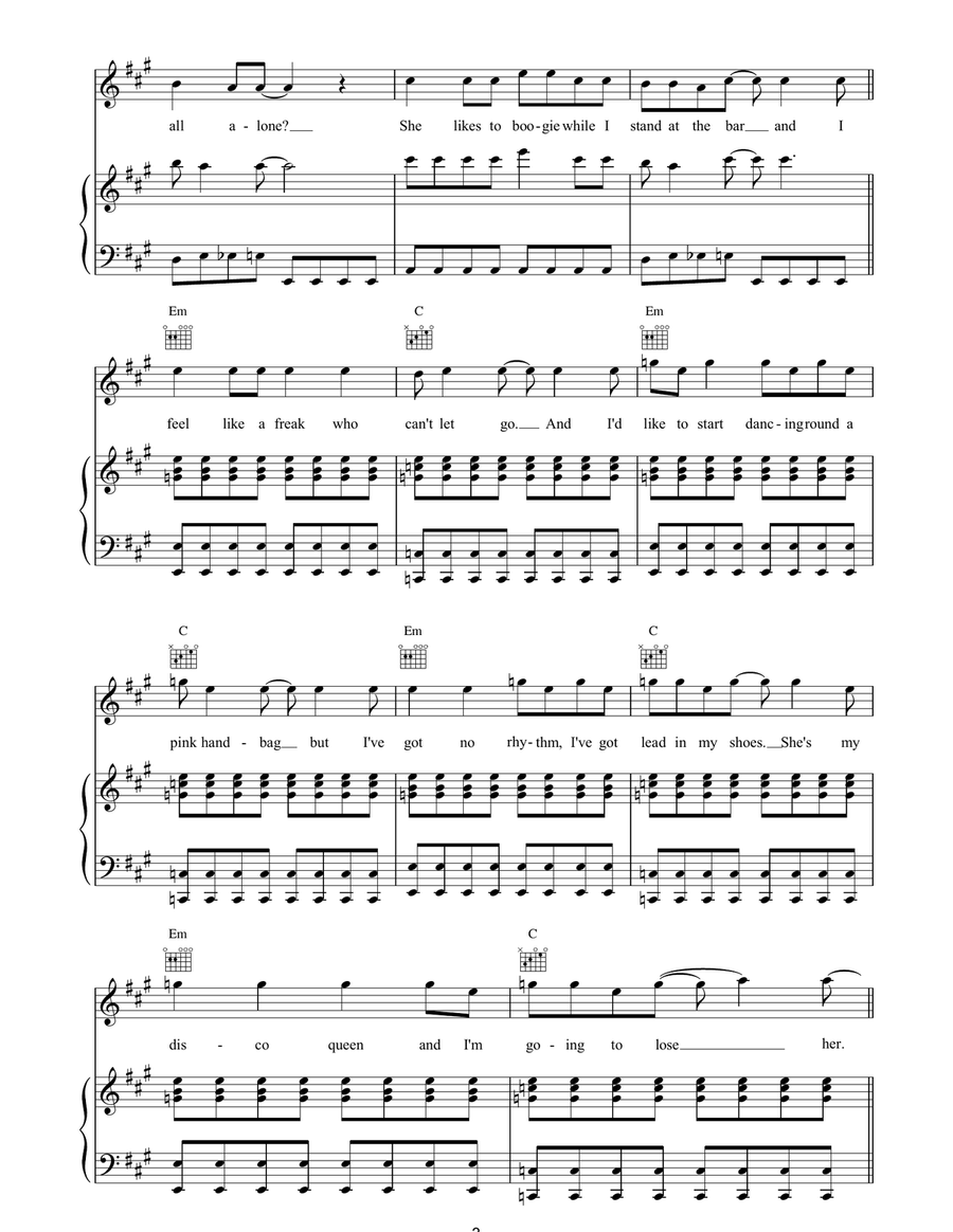Disco Dolly Disco Dolly Piano, Vocal, Guitar scores gallery preview page 3