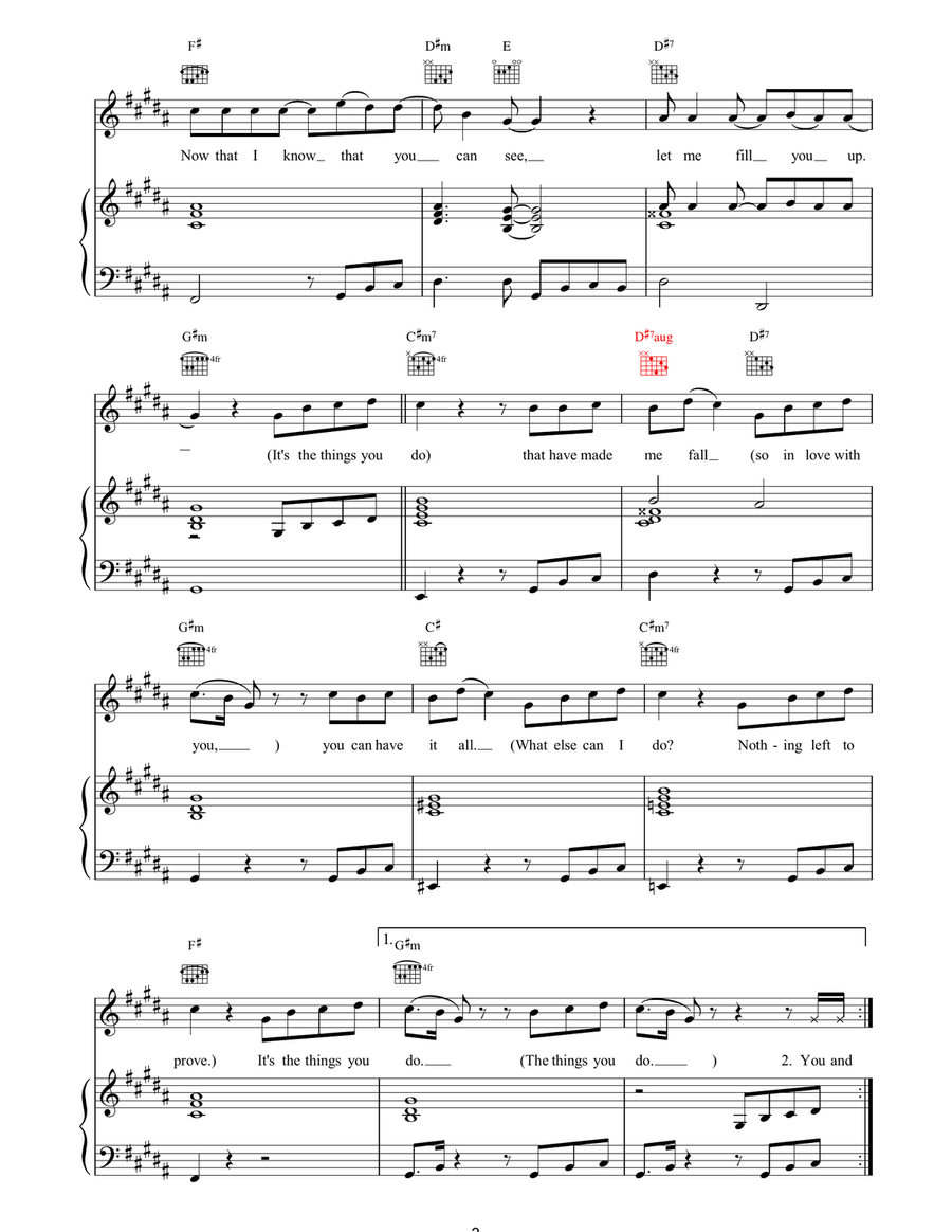 Its The Things You Do Its The Things You Do Acoustic Guitar scores gallery preview page 3