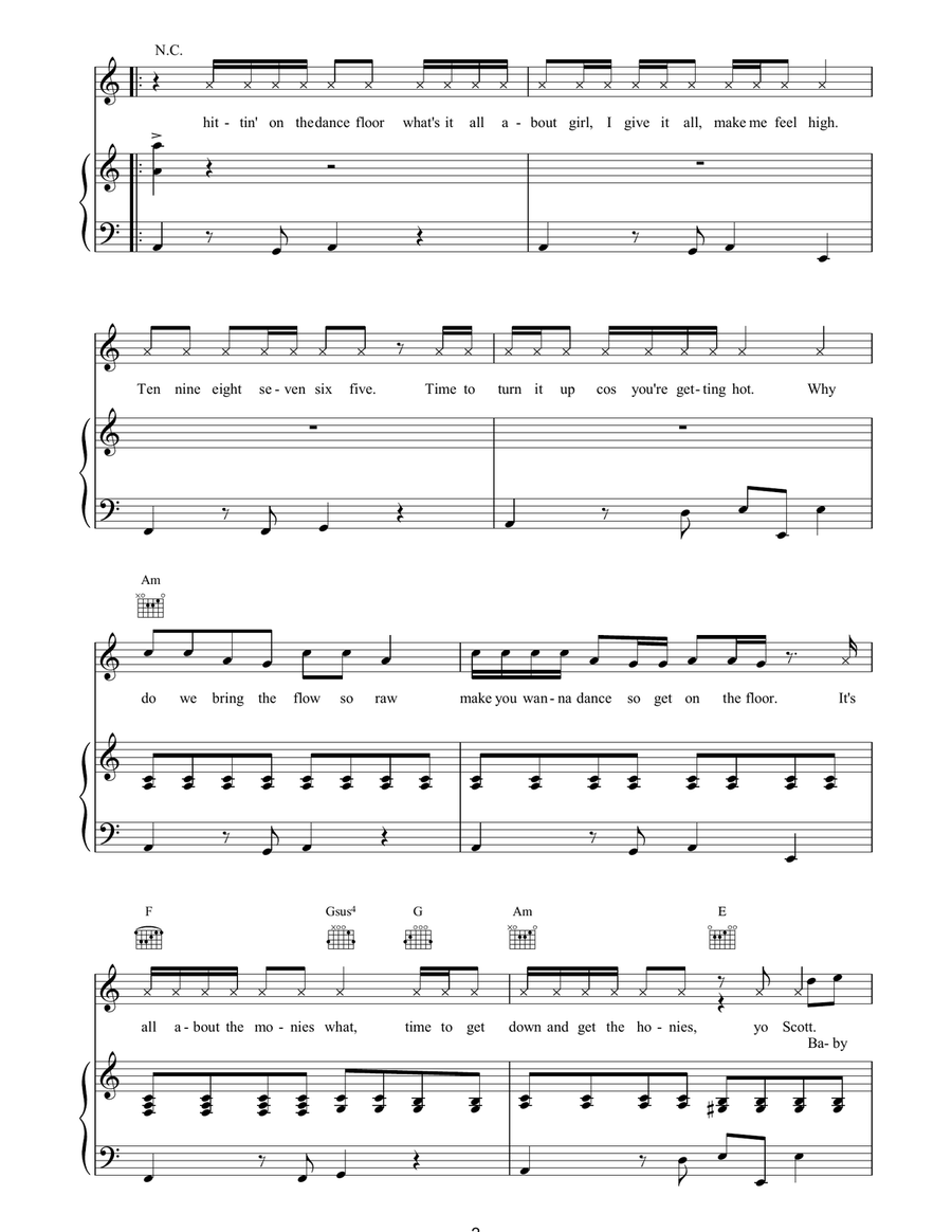 Don't You Want It Don't You Want It Piano, Vocal, Guitar scores gallery preview page 2