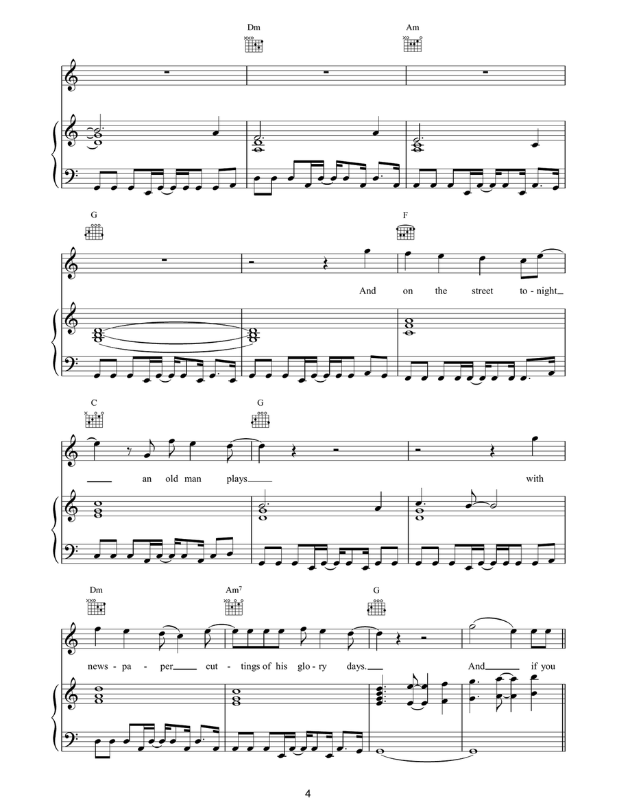 If You Tolerate This Your Children Will Be Next Piano, Vocal, Guitar scores gallery preview page 4