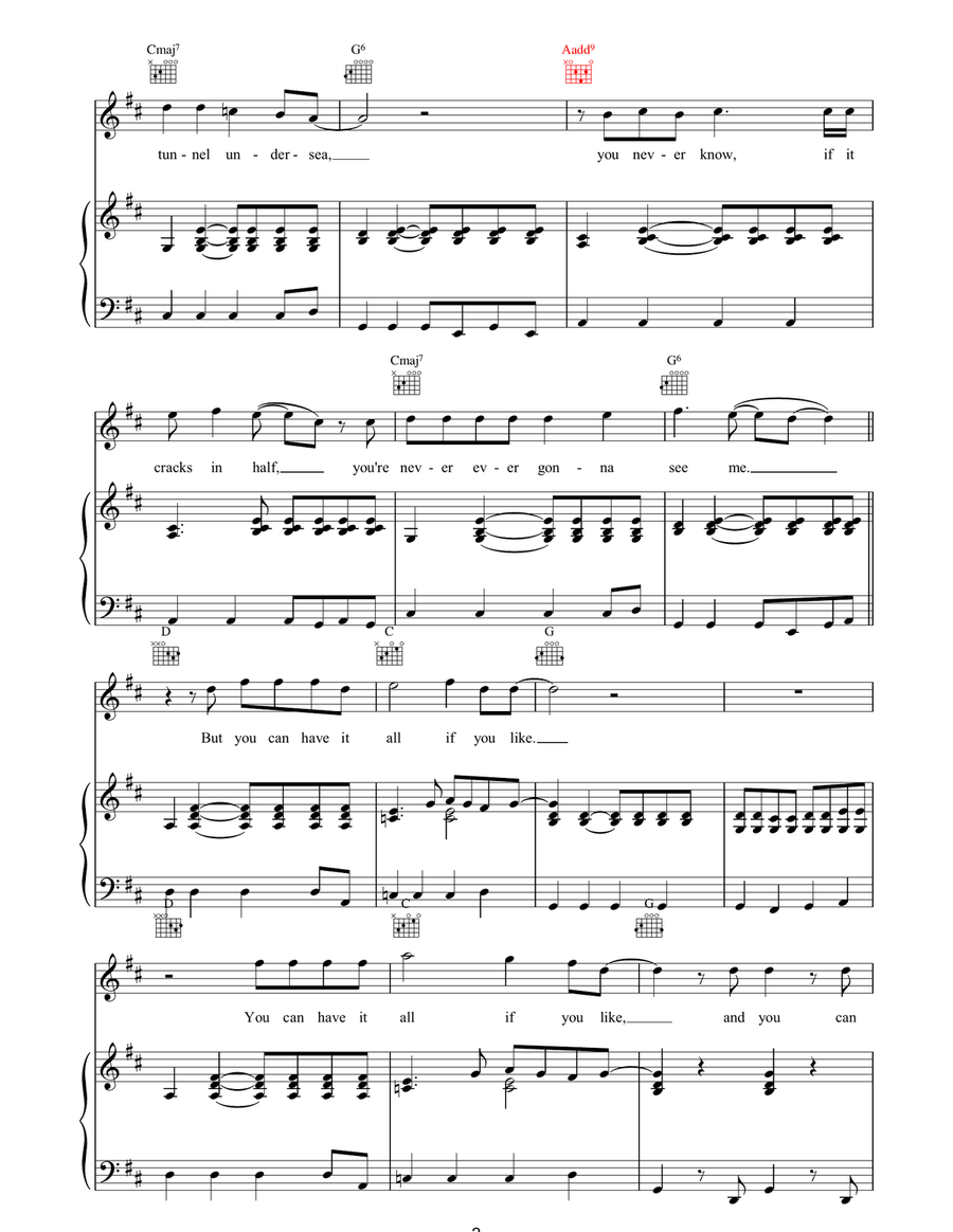 I Wouldn't Believe Your Radio Piano, Vocal, Guitar scores gallery preview page 2