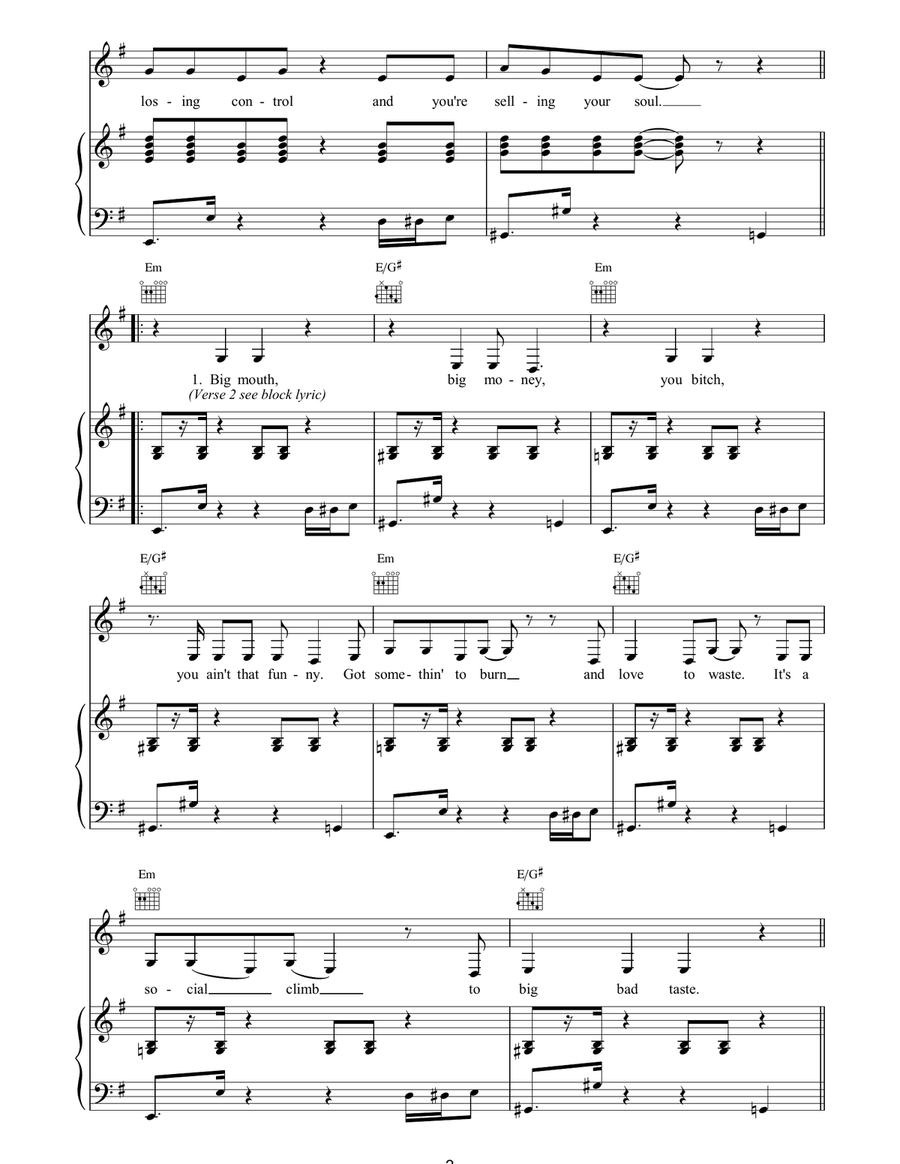 You're In A Bubble Acoustic Guitar scores gallery preview page 2