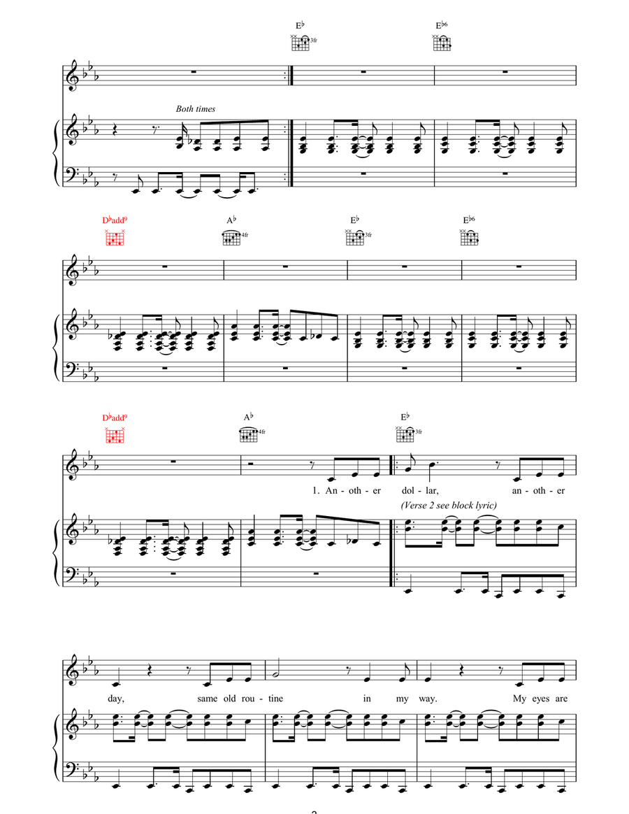 Sight For Sore Eyes Sight For Sore Eyes Acoustic Guitar scores gallery preview page 3