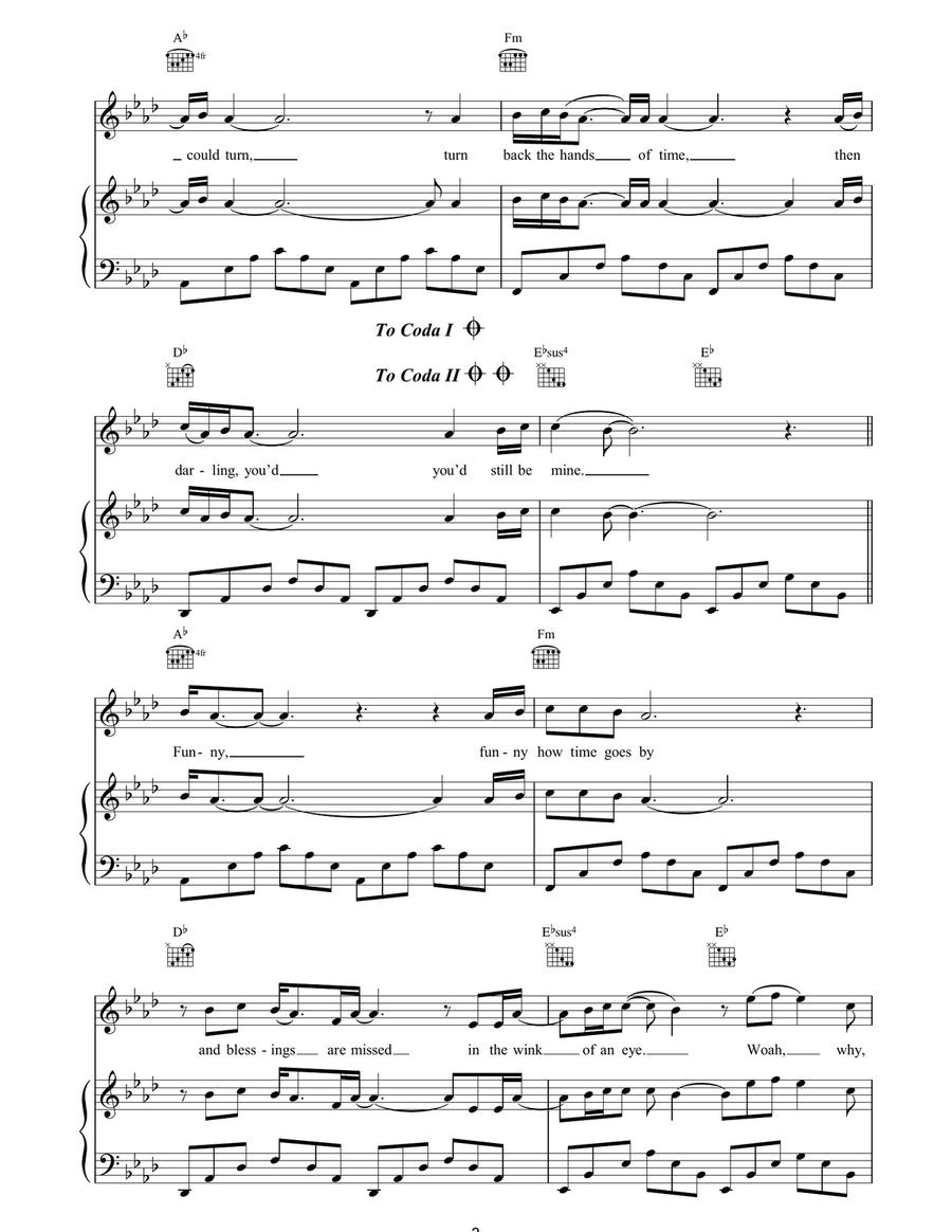 If I Could Turn Back The Hands Of Time Acoustic Guitar scores gallery preview page 3