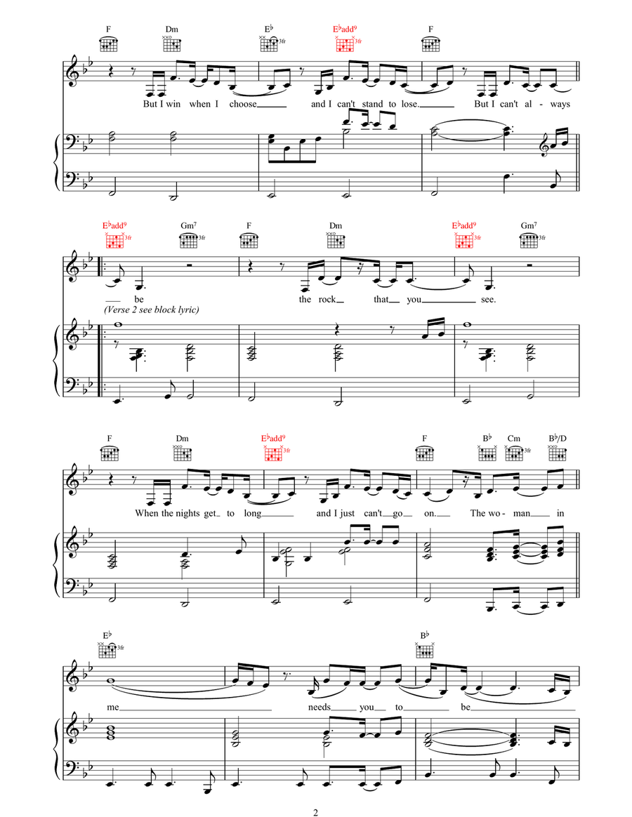 The Woman In Me (Needs The Man In You) Acoustic Guitar scores gallery preview page 2