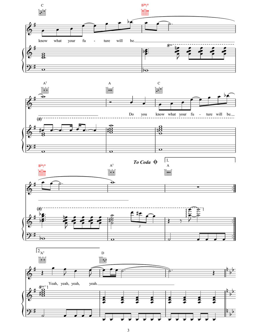 Do You Know What Your Future Will Be? Acoustic Guitar scores gallery preview page 3