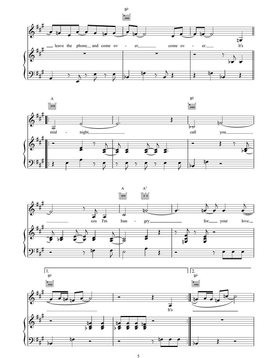 I Don't Wanna Be Alone I Don't Wanna Be Alone Piano, Vocal, Guitar scores gallery preview page 5