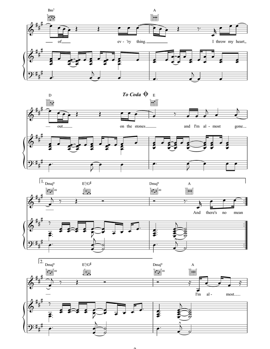 As I'm Leaving As I'm Leaving Piano, Vocal, Guitar scores gallery preview page 3