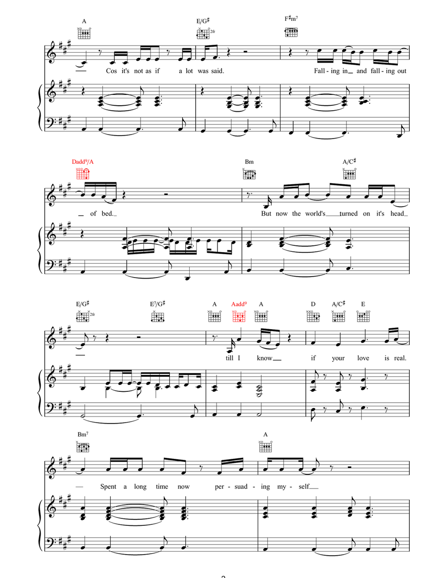 If Your Love Is Real If Your Love Is Real Piano, Vocal, Guitar scores gallery preview page 2