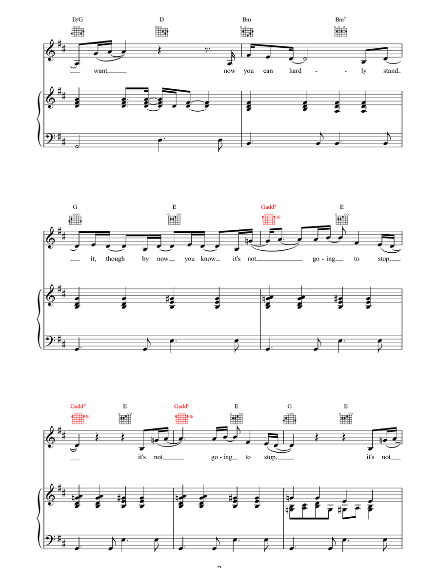 Wise Up Wise Up Piano, Vocal, Guitar scores gallery preview page 2