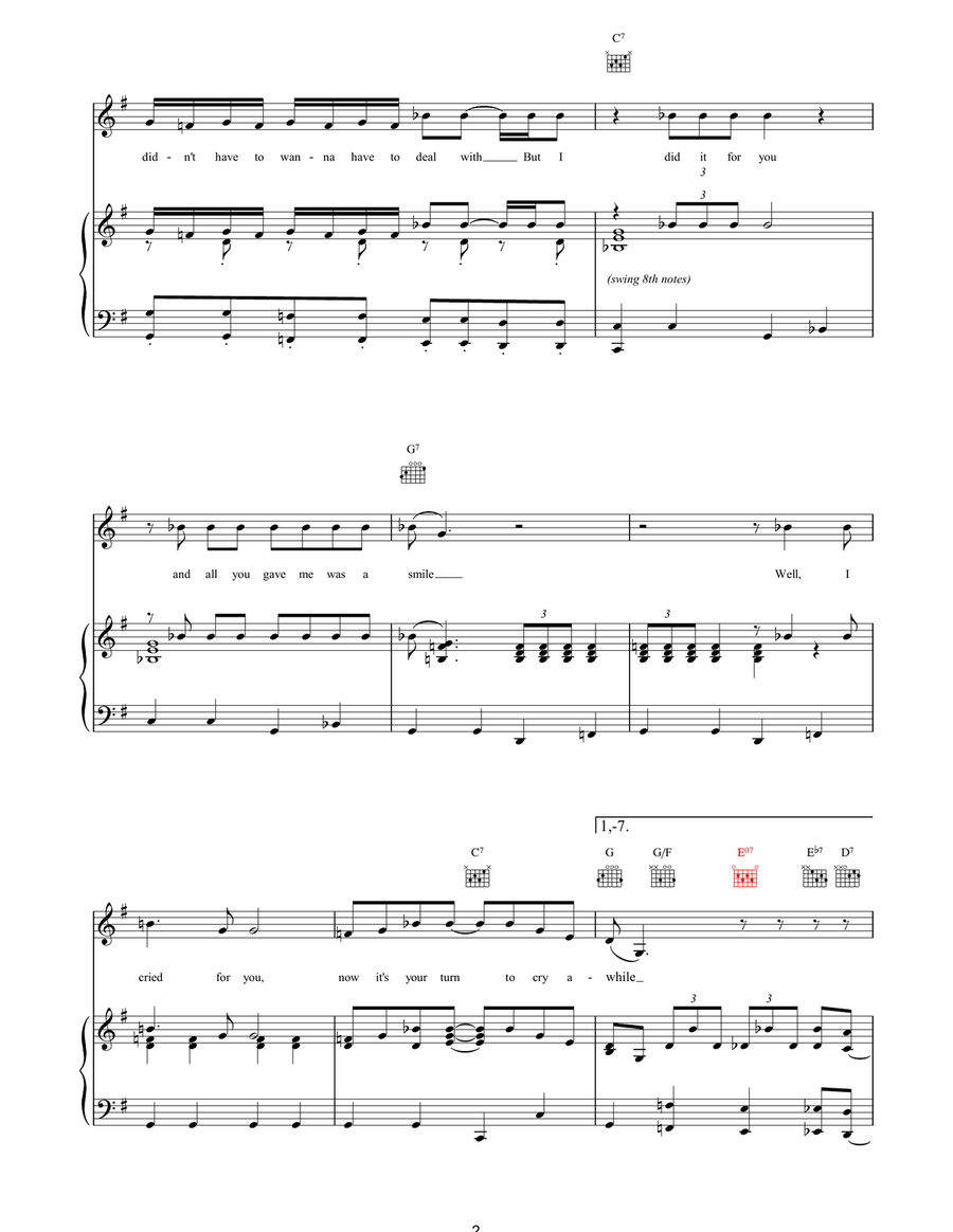 Cry A While Cry A While Acoustic Guitar scores gallery preview page 2