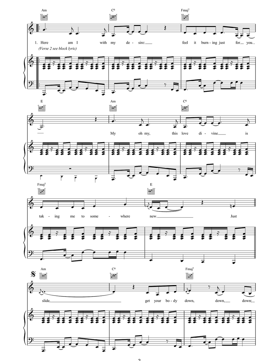 More More More More More More Piano, Vocal, Guitar scores gallery preview page 2