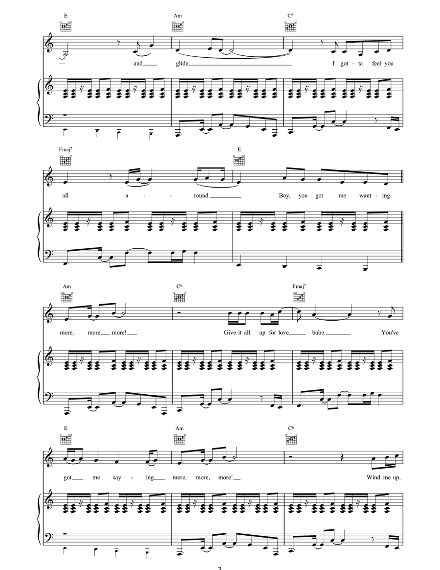 More More More More More More Piano, Vocal, Guitar scores gallery preview page 3