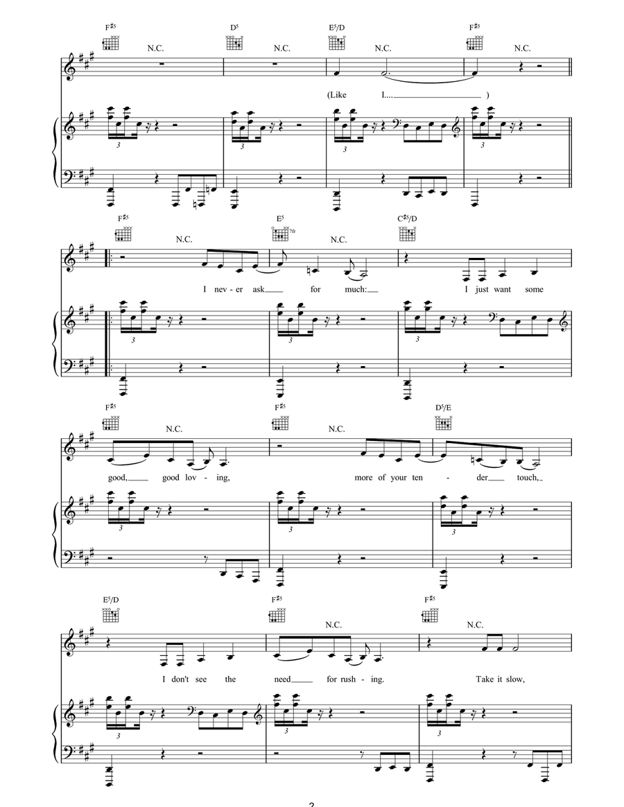 Give It To Me Give It To Me Piano, Vocal, Guitar scores gallery preview page 2