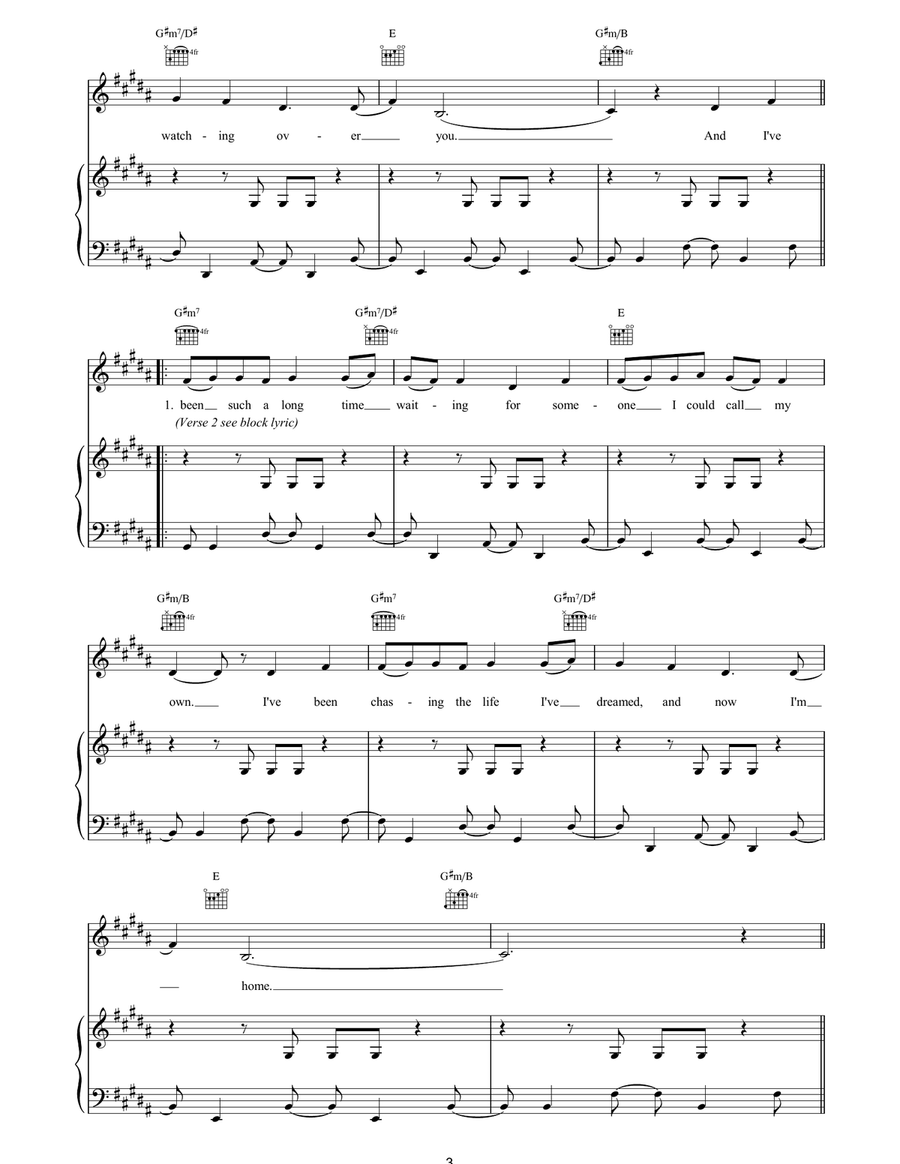 Come Into My World Come Into My World Piano, Vocal, Guitar scores gallery preview page 3