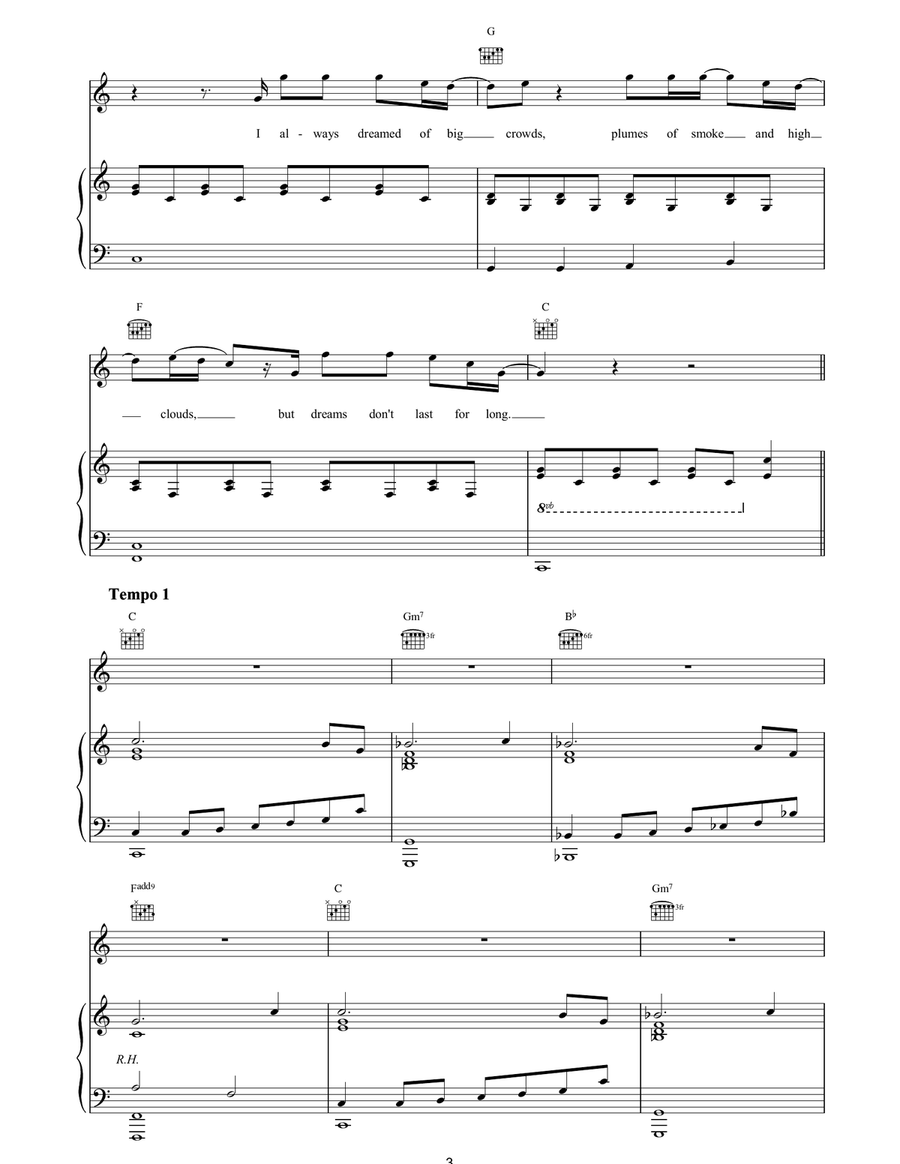 The Dark Is Rising The Dark Is Rising Piano, Vocal, Guitar scores gallery preview page 3