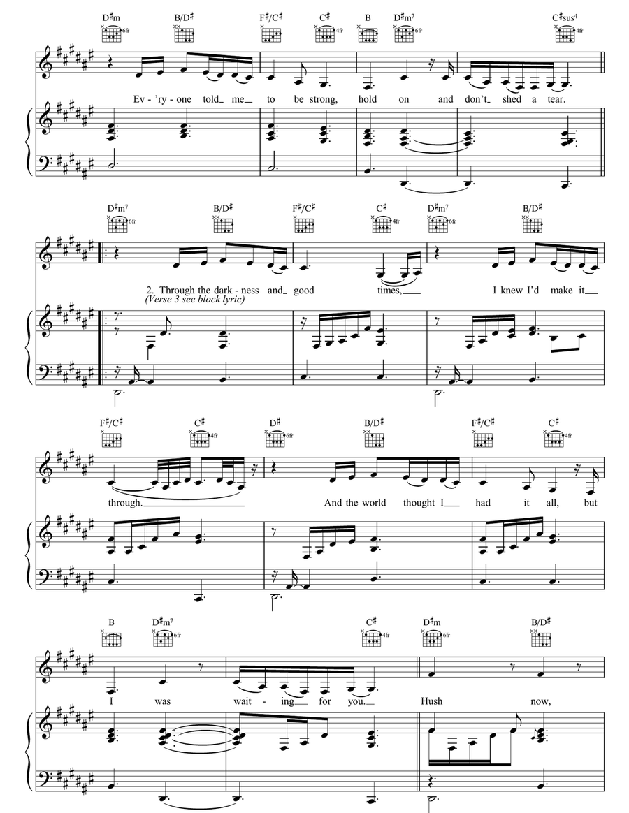 A New Day Has Come A New Day Has Come Piano, Vocal, Guitar scores gallery preview page 2