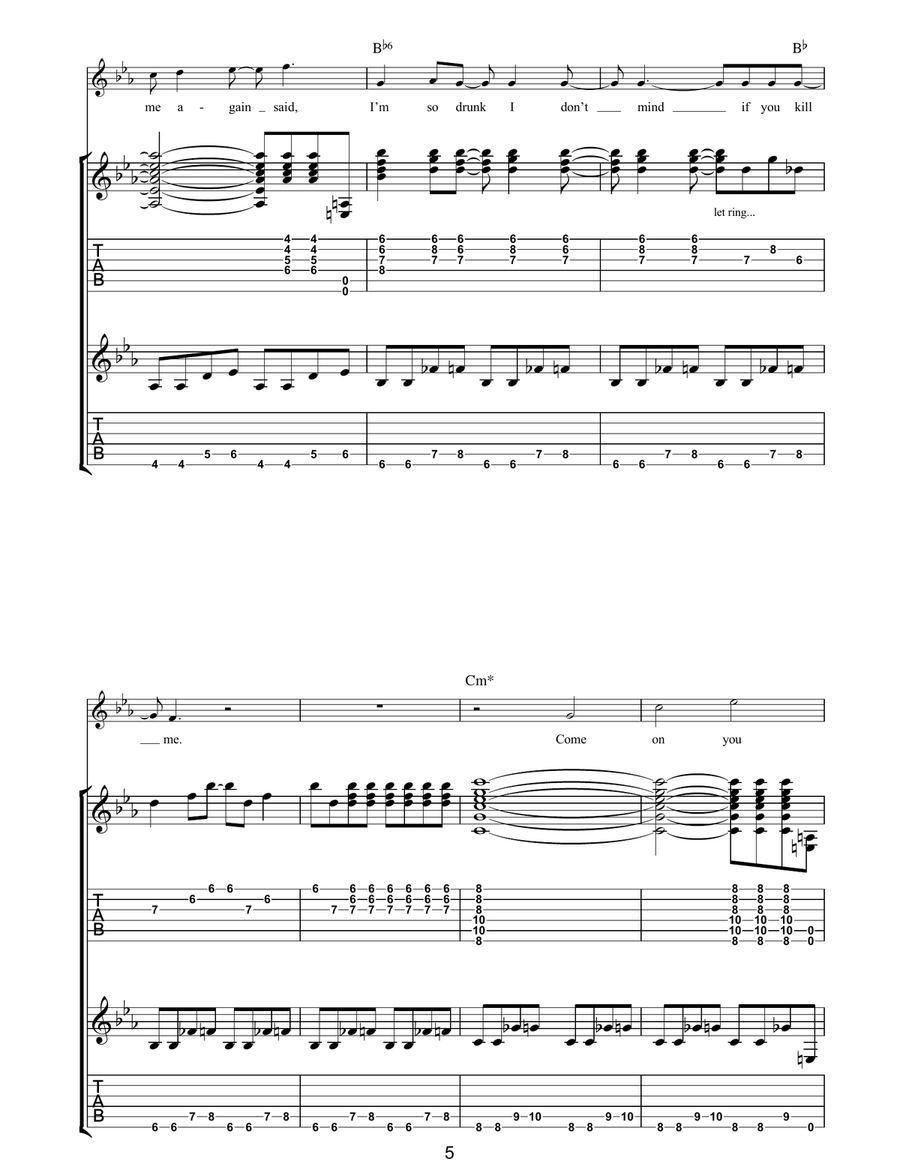 Jacqueline Jacqueline Acoustic Guitar scores gallery preview page 5
