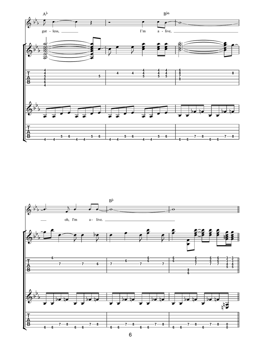 Jacqueline Jacqueline Acoustic Guitar scores gallery preview page 6