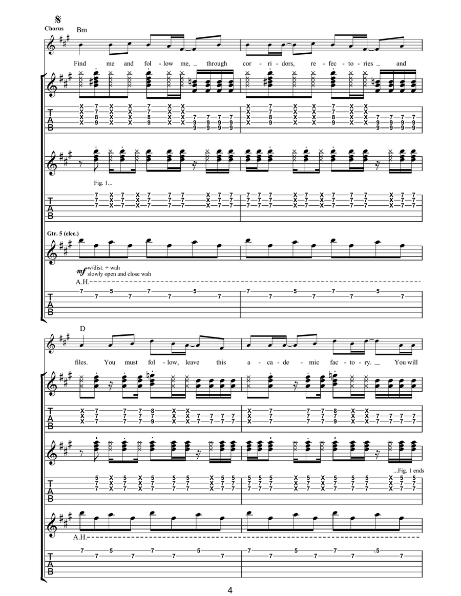 The Dark Of The Matinee The Dark Of The Matinee Acoustic Guitar scores gallery preview page 4