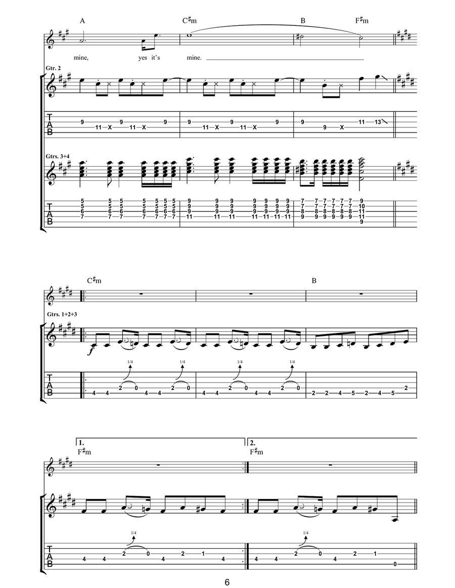 The Dark Of The Matinee The Dark Of The Matinee Acoustic Guitar scores gallery preview page 6
