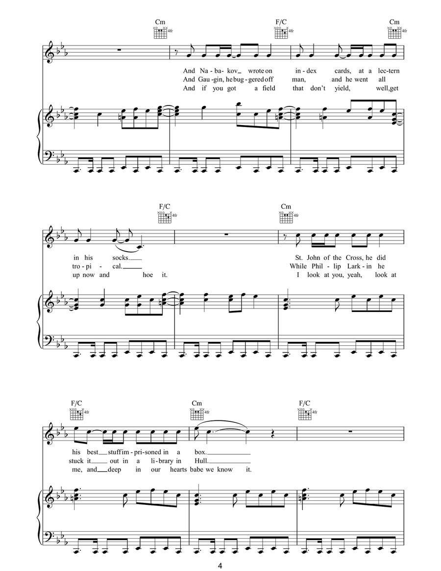 There She Goes (My Beautiful World) Guitar scores gallery preview page 4