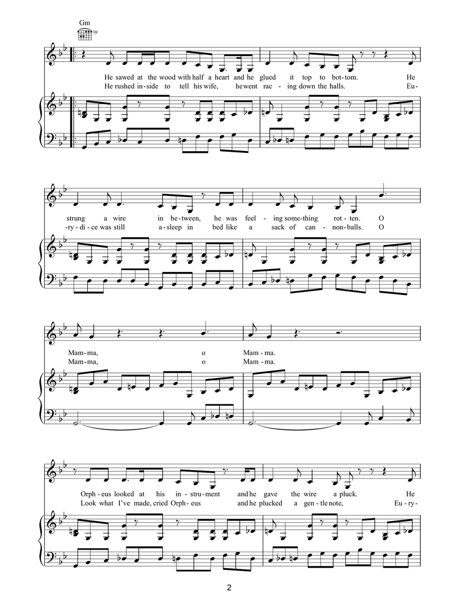 The Lyre Of Orpheus Guitar scores gallery preview page 2
