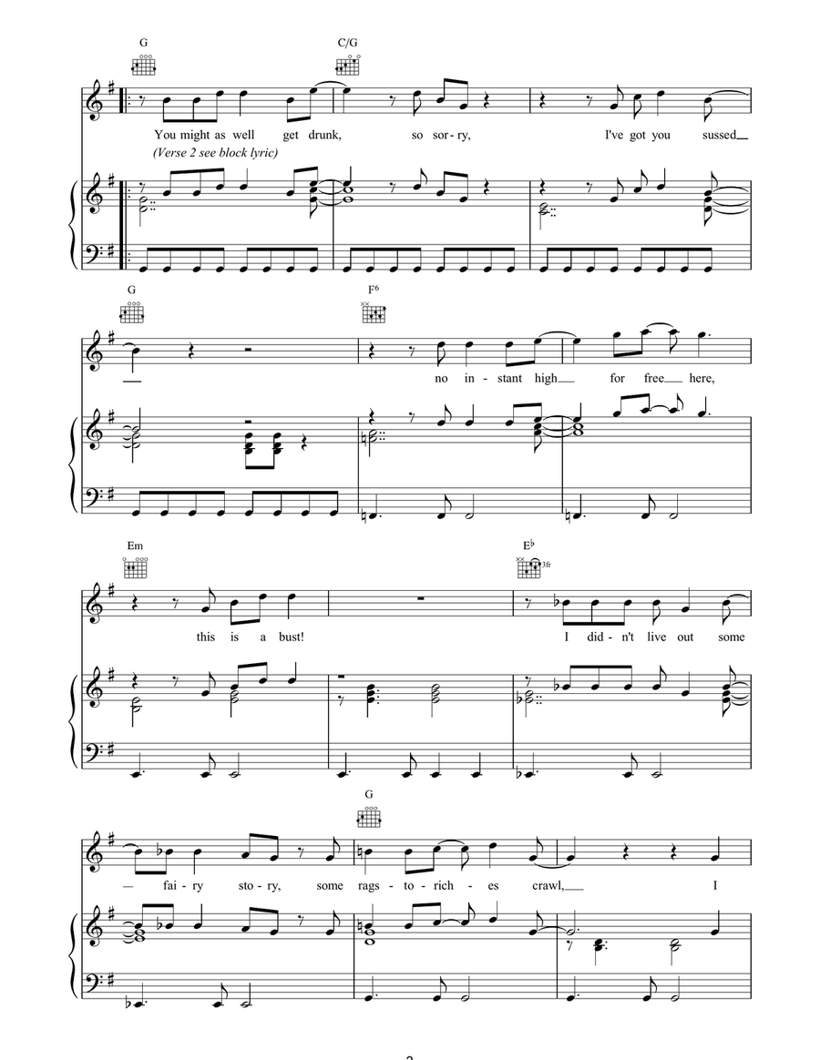 We're Not Going To Take It Guitar scores gallery preview page 3