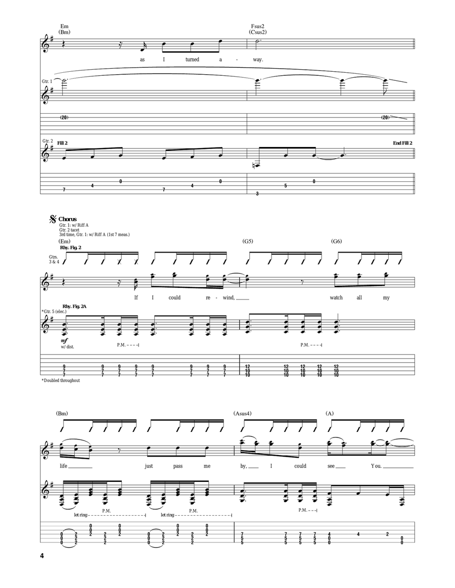 Rewind Rewind Guitar Tablature scores gallery preview page 4