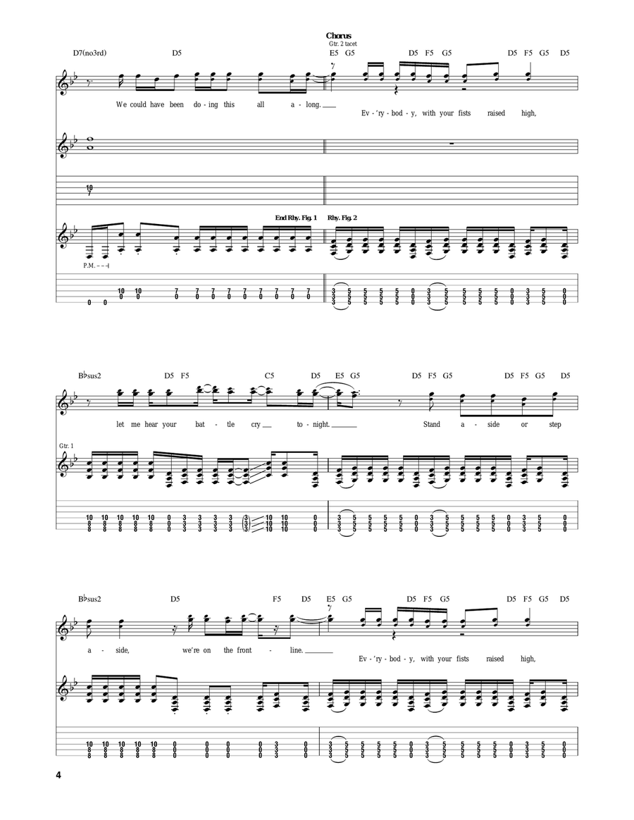 Frontline Frontline Guitar Tablature scores gallery preview page 4