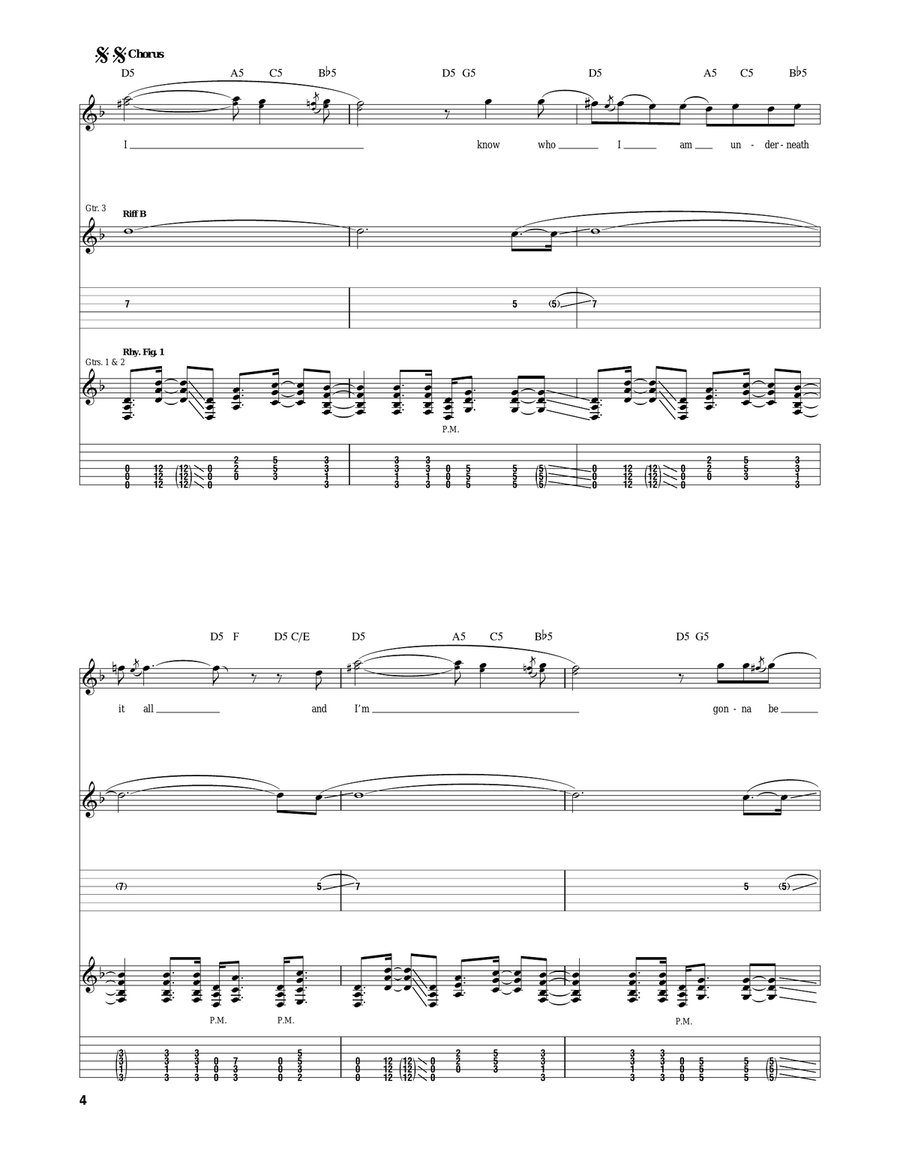 Underneath It All Underneath It All Guitar Tablature scores gallery preview page 4