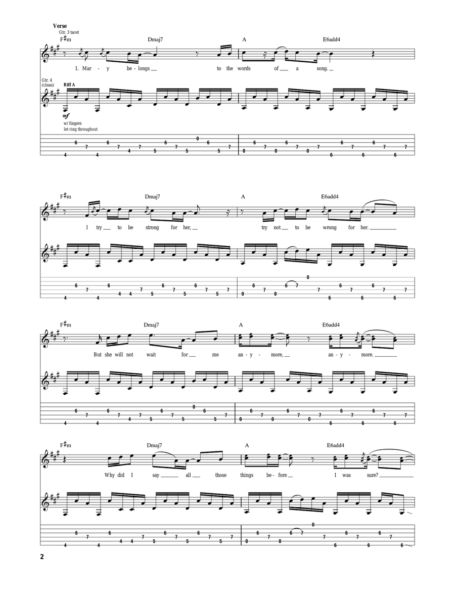 Gifts And Curses Gifts And Curses Acoustic Guitar scores gallery preview page 2