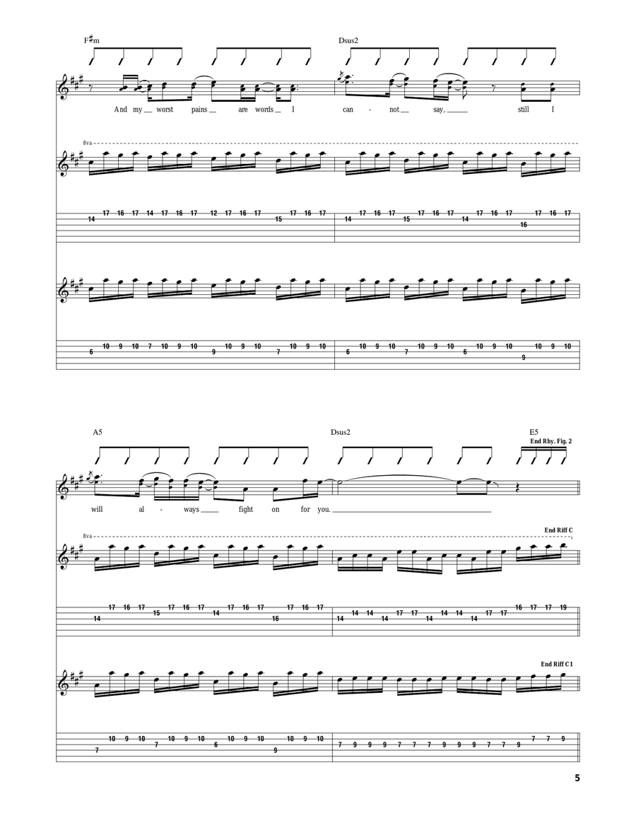 Gifts And Curses Gifts And Curses Acoustic Guitar scores gallery preview page 5